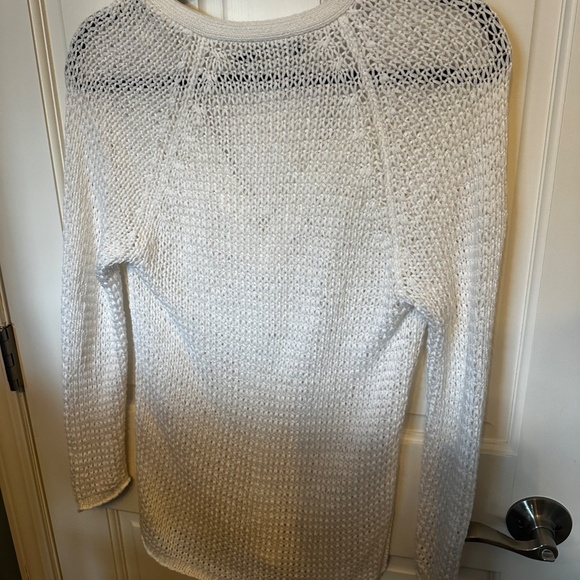 Lauren by Ralph Lauren - White Knit Sweater - Size M - Picture 2 of 3